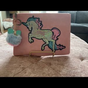 Handmade Oversized Clutch Bag Purse and Large PU Leather Evening Wristlet